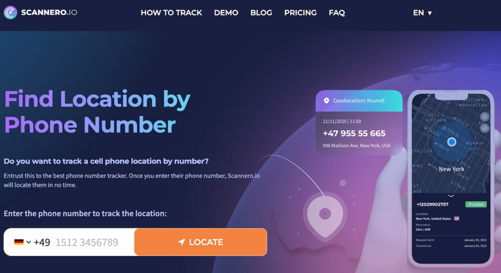 how to locate phone number using google