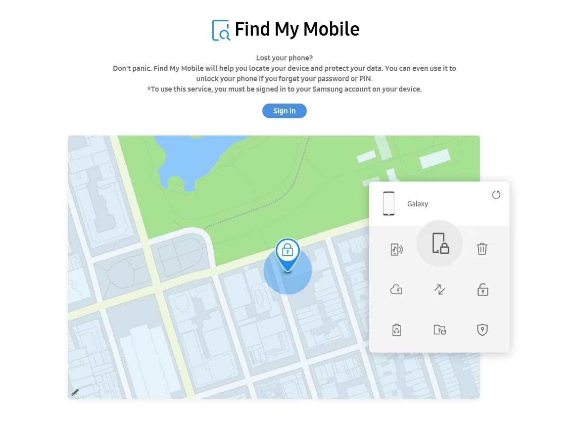 Find My Mobile for Samsung