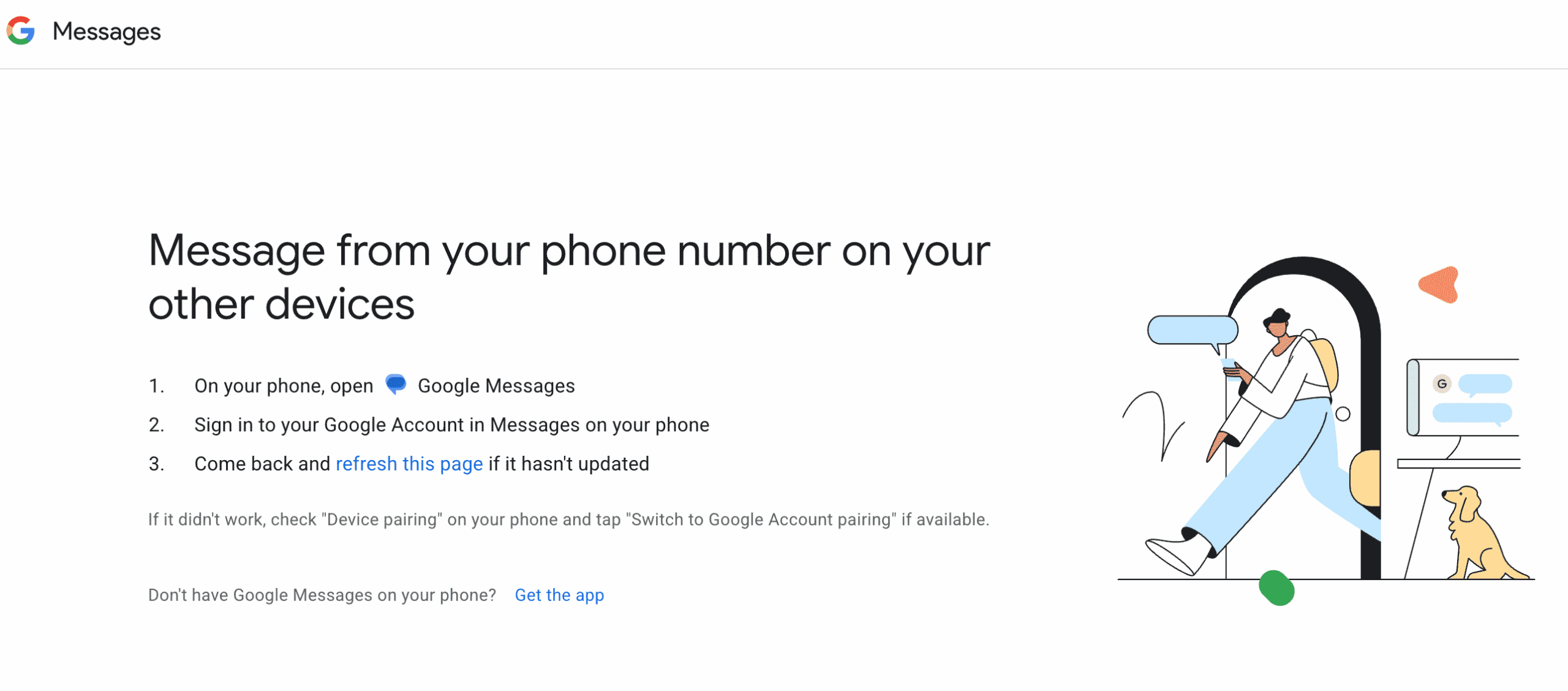 Google Messages Web
