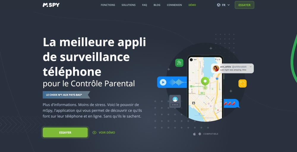 La meilleure appli de surveillance téléphonepour le Contrôle Parental