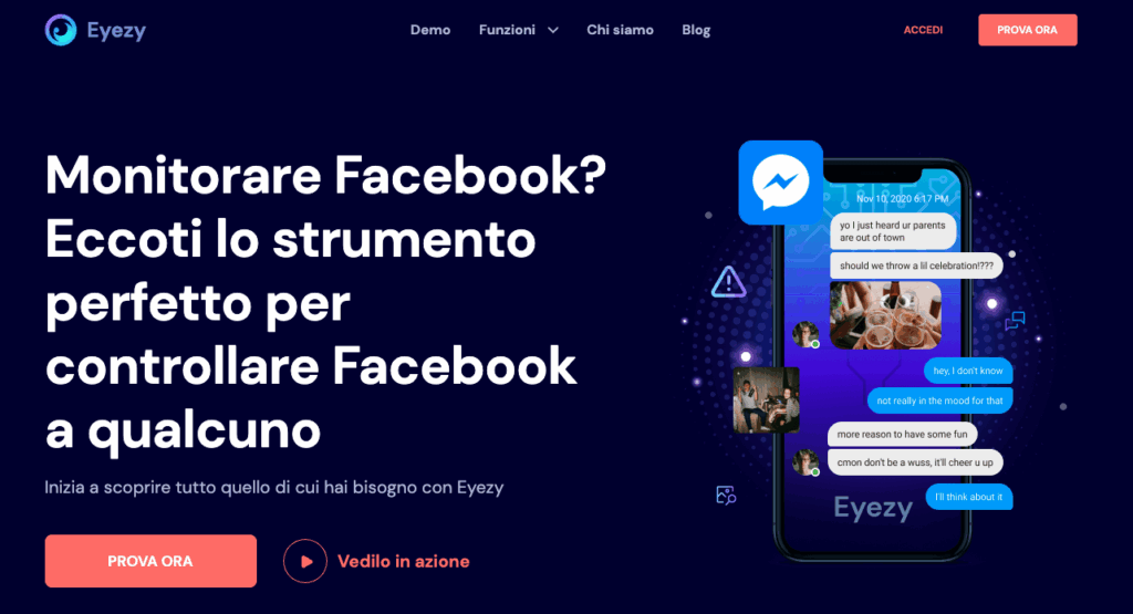 monitorare facebook con eyezy