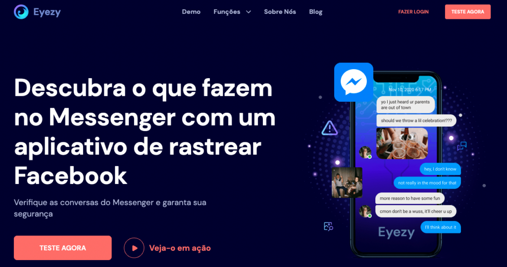 como saber a localização de uma pessoa pelo messenger com o eyezy