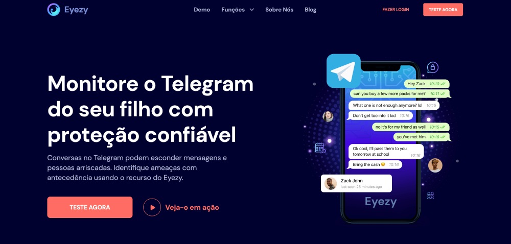 Monitore o Telegram do seu filho com proteção confiável